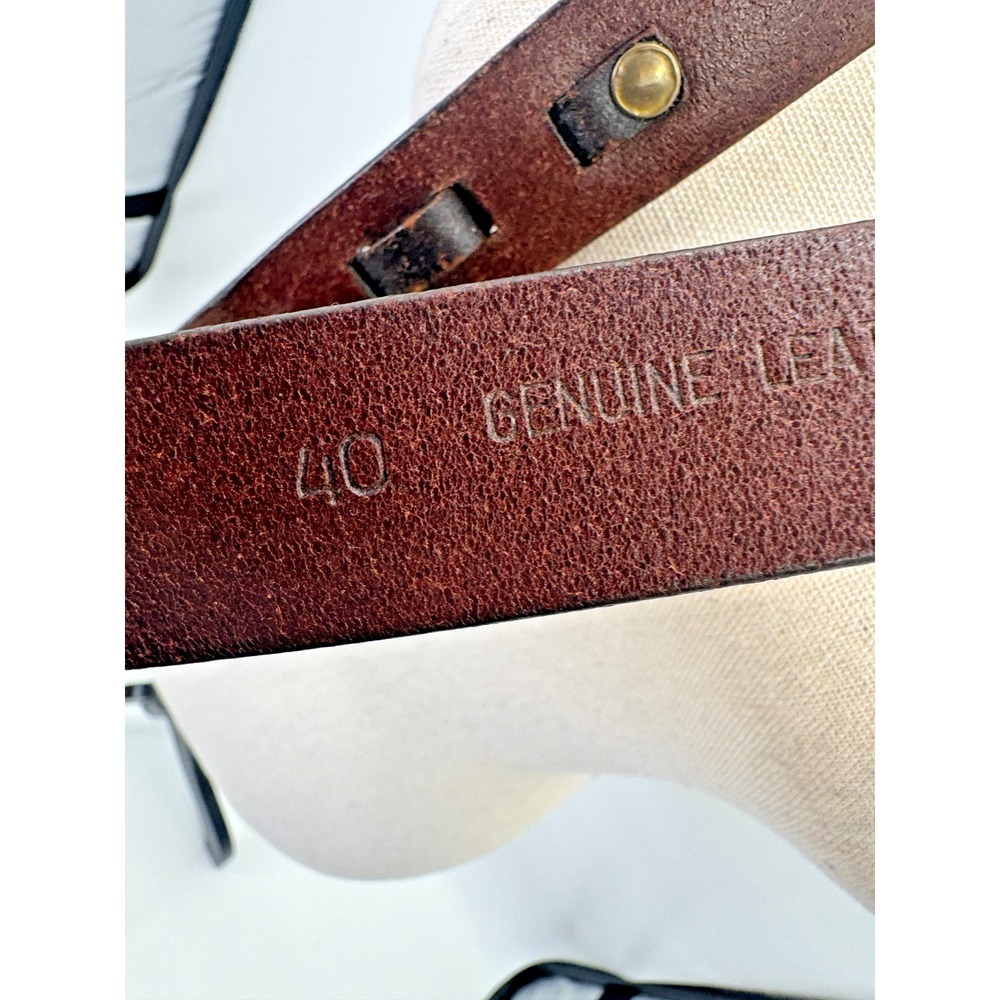 Vintage Orvis Chestnut Full Grain Leather Equestrian Hoof Pick Belt 40 Brass USA - Picture 9 of 16